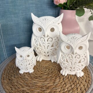 Deko Lampen Ornament Eule Einzeln oder Set