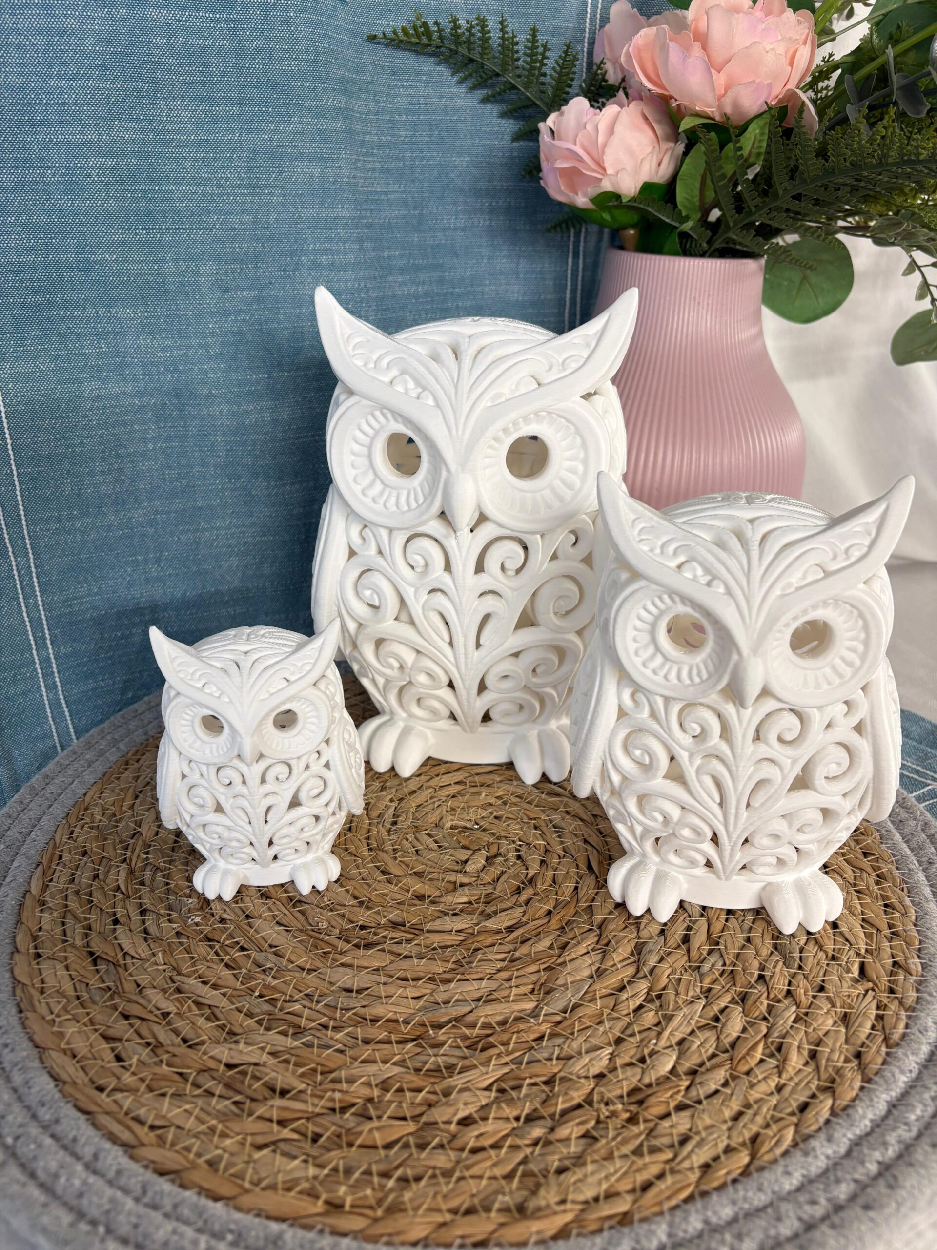 Deko Lampen Ornament Eule Einzeln oder Set