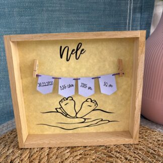 Deko Aufsteller "Geburt" personalisierbar