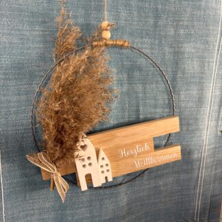 Türschild „Herzlich Willkommen“