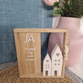 Holzaufsteller "JA"