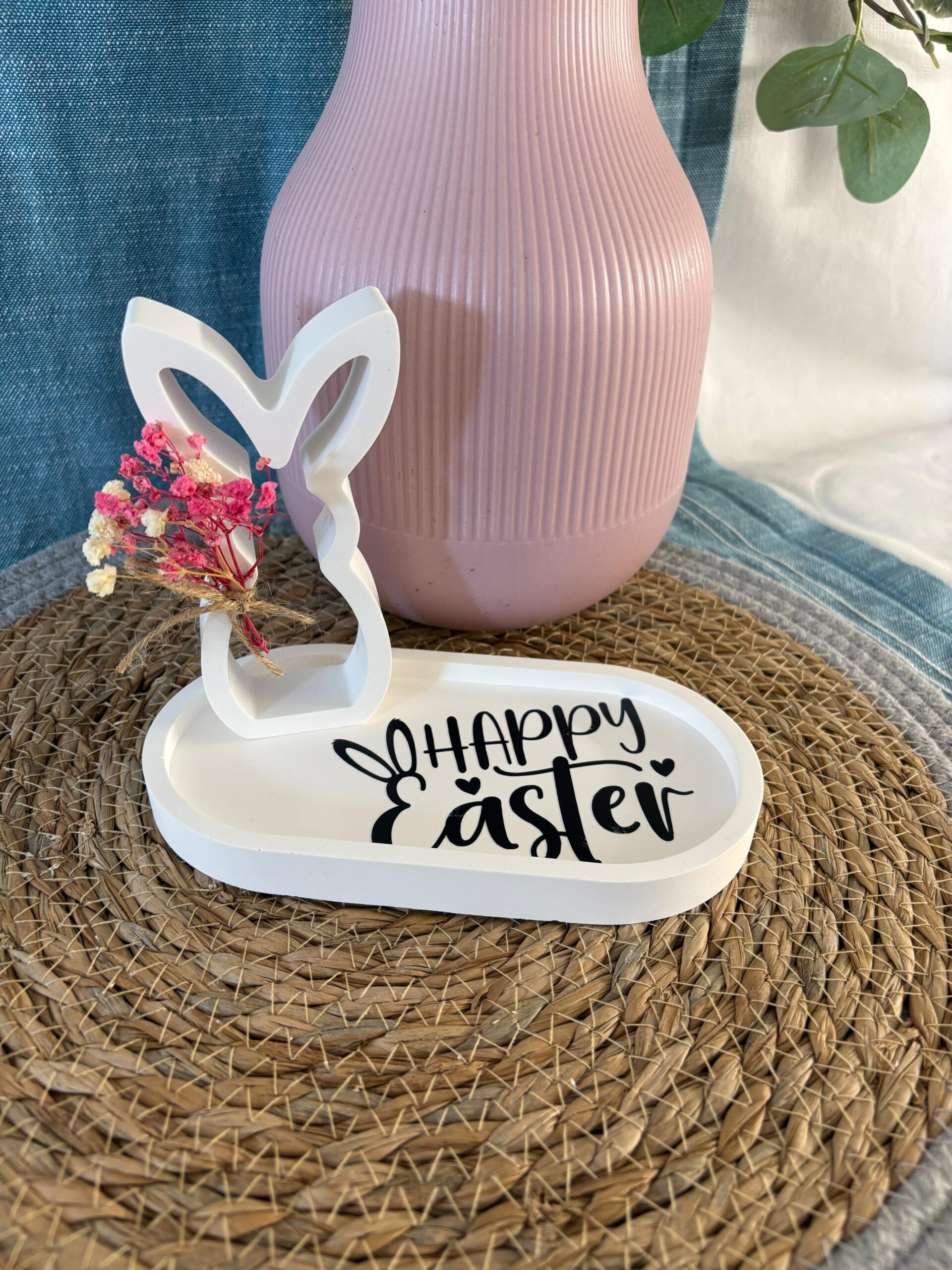 Dekotablett "Happy Easter"