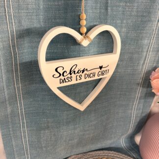 Deko Wandherz "Schön das es dich gibt"