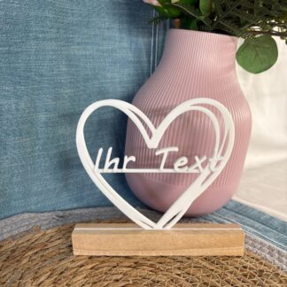 Deko Aufsteller mit Schriftzug personalisierbar