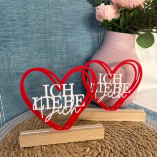 Deko Aufsteller "Ich liebe dich"