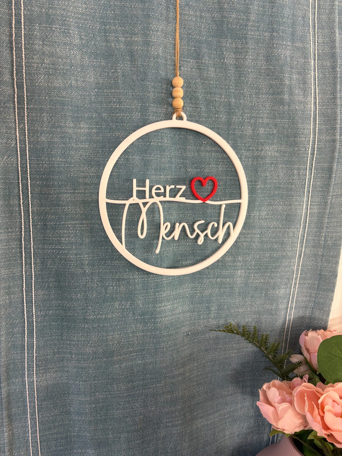 Deko Aufhänger "Herz Mensch"