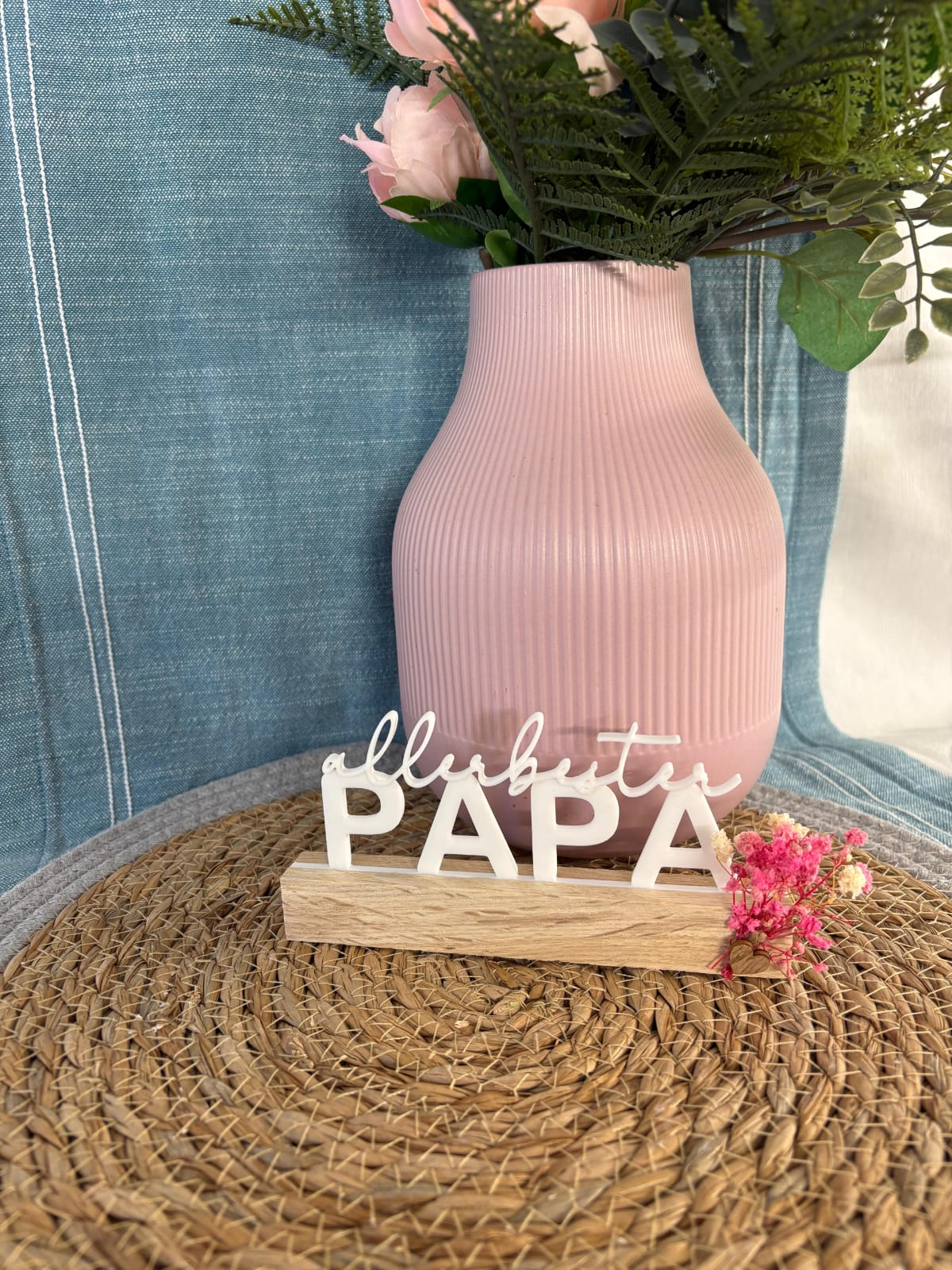 Deko Aufsteller "allerbester Papa"