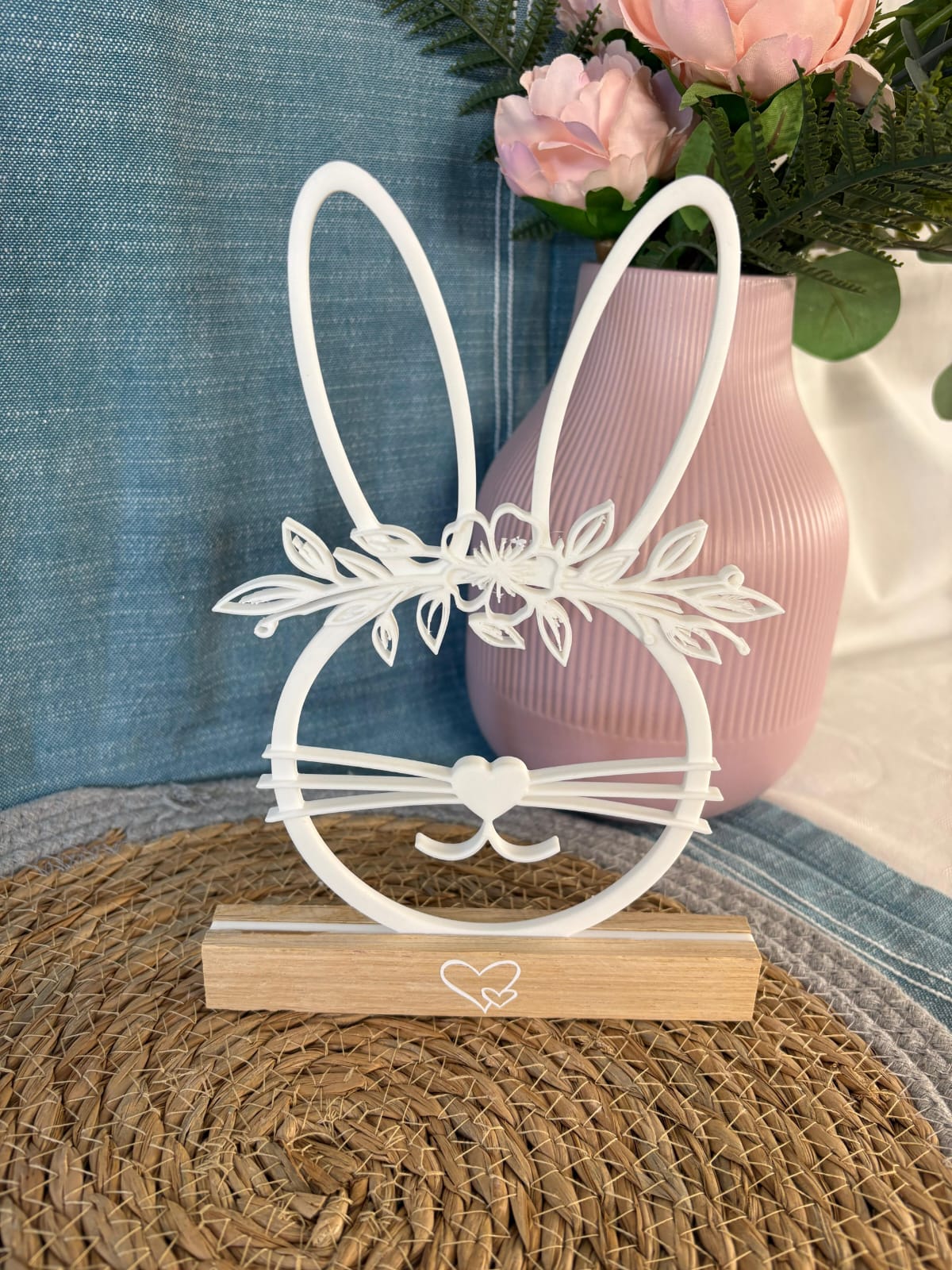 Deko Aufsteller Osterhase Herz