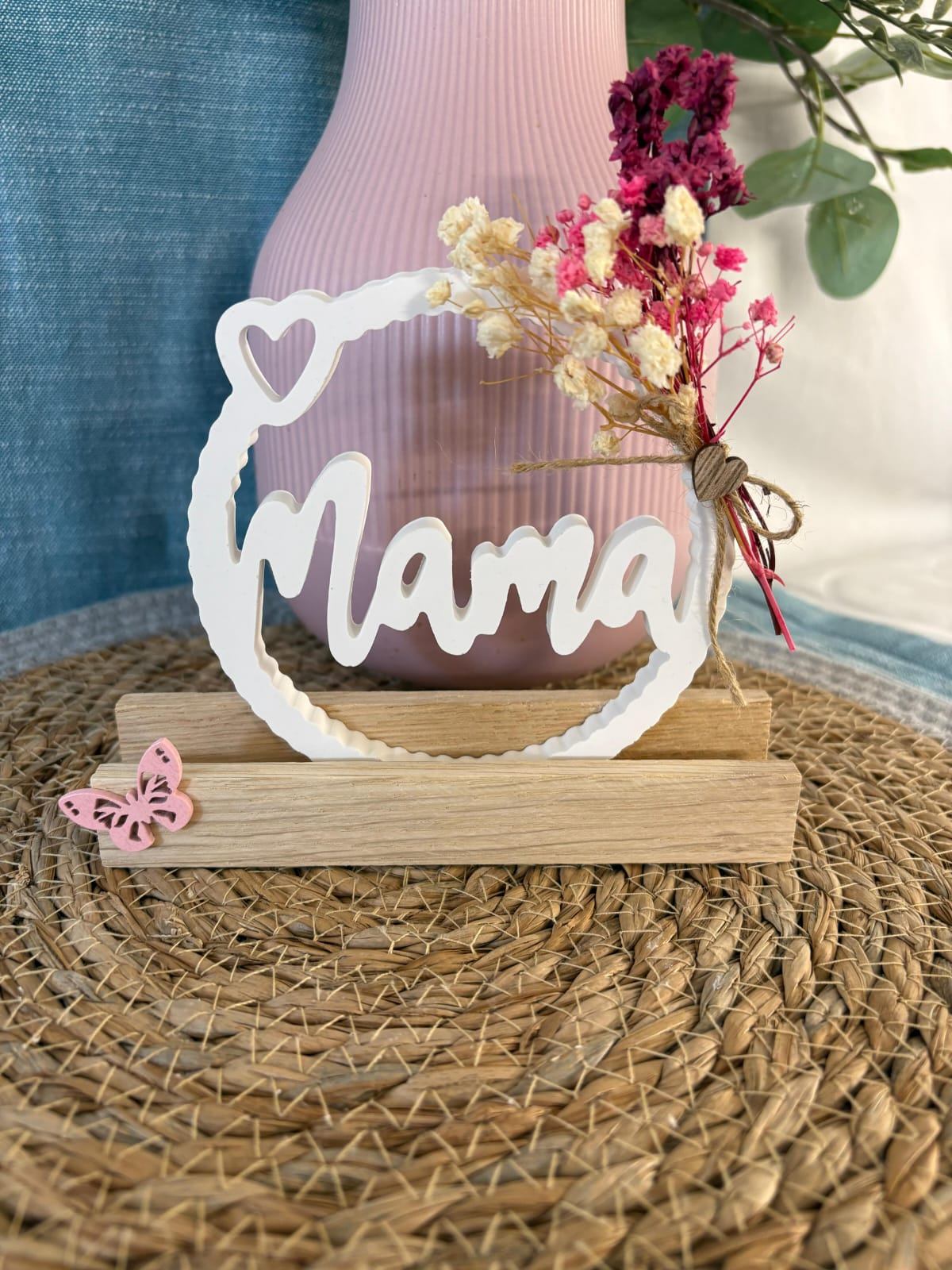 Deko Aufsteller Herz "Mama"