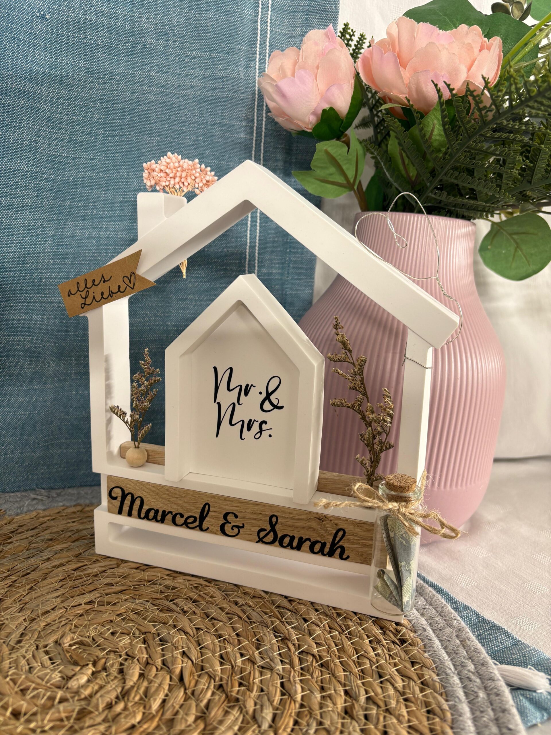 Deko Haus "Hochzeit" Personalisierbar