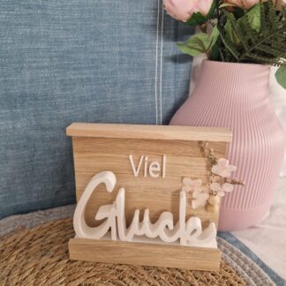 Deko Aufsteller "Viel Glück"