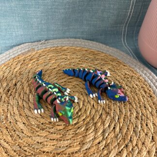 Deko Drache Tricolor Silk Effekt