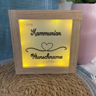 Deko Geschenk LED Rahmen Individualisierbar