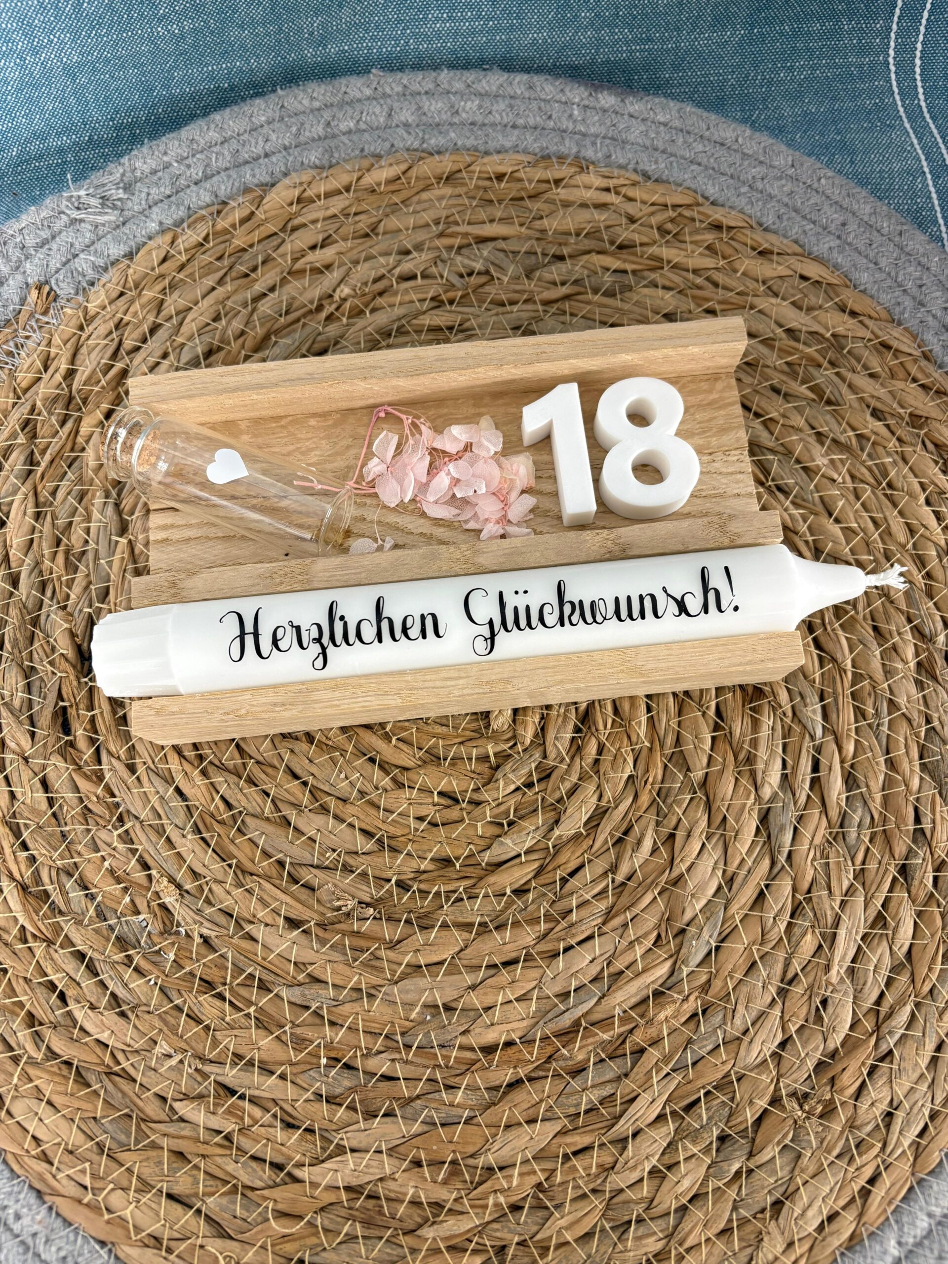 Wunscherfüller Kerze Individualisierbar