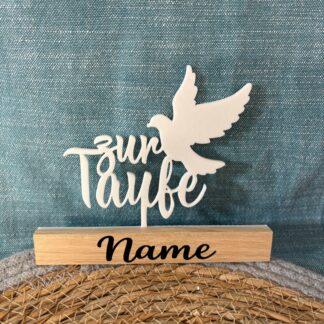 Deko Aufsteller "Taufe" personalisierbar