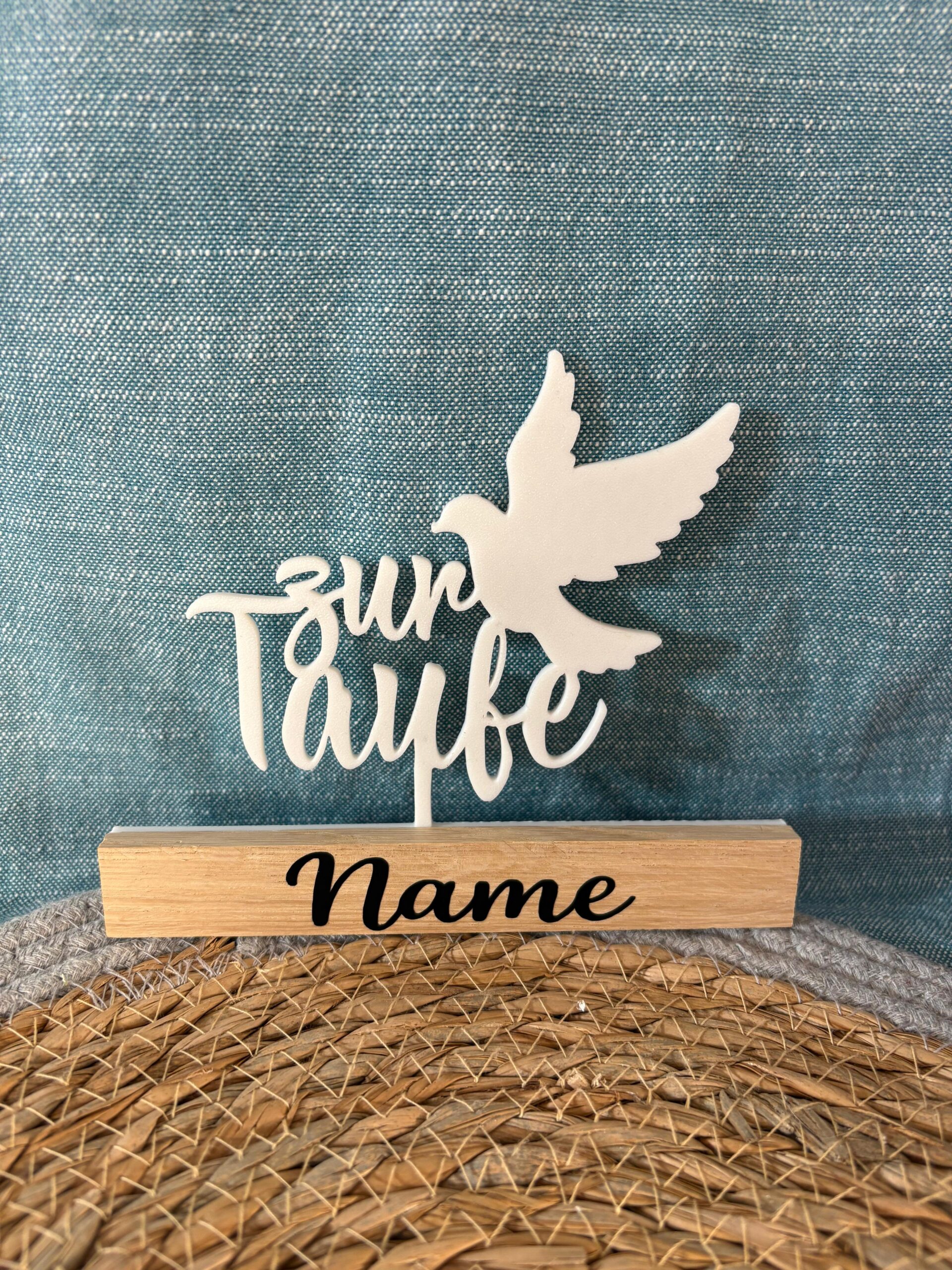 Deko Aufsteller "Taufe" personalisierbar