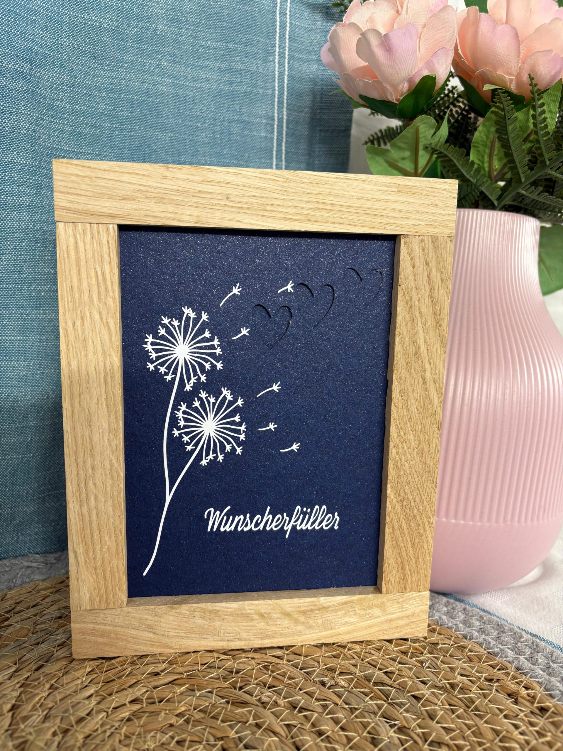Holzrahmen Wunscherfüller "Pusteblume" – Bild 2