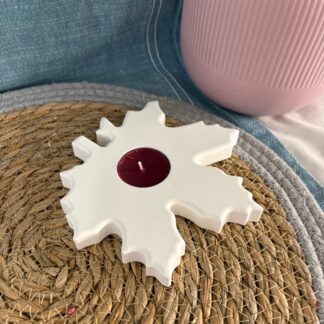 Deko Teelichthalter Blatt