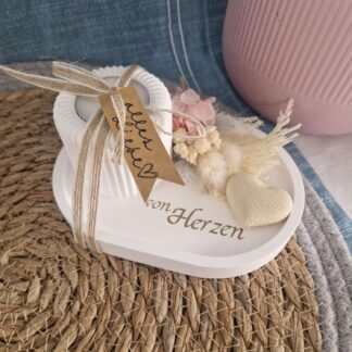 Deko Schale Raysin mit Herz "von Herzen"